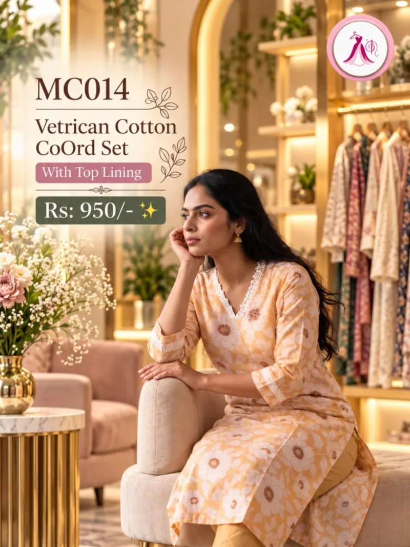 Vetrican Cotton Co-Ord Set with Top Lining