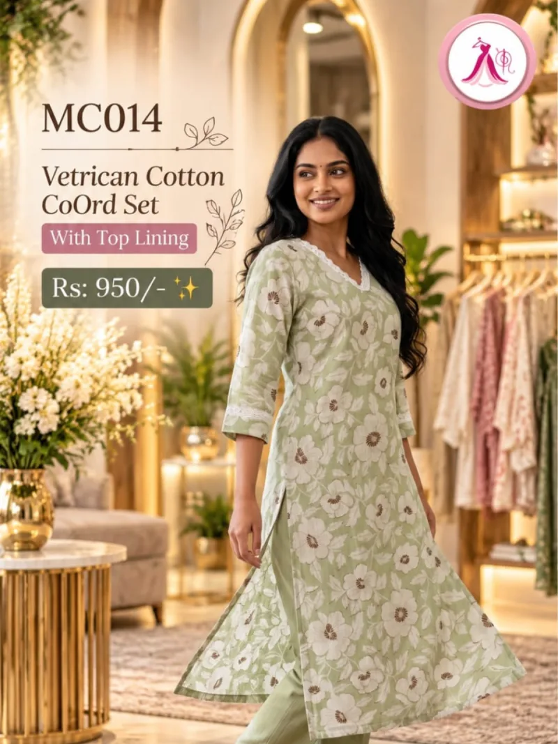 Vetrican Cotton Co-Ord Set with Top Lining