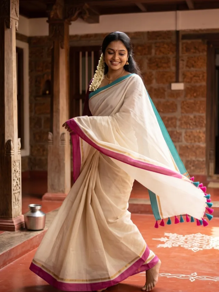 Royal Dual Border Mul Cotton Saree